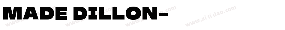 Made Dillon字体转换